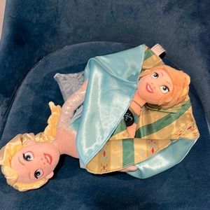 Official Disney World Elsa Anna Flip Push Doll